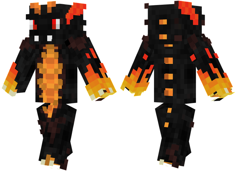 Dragon De Fuego Minecraft Skins