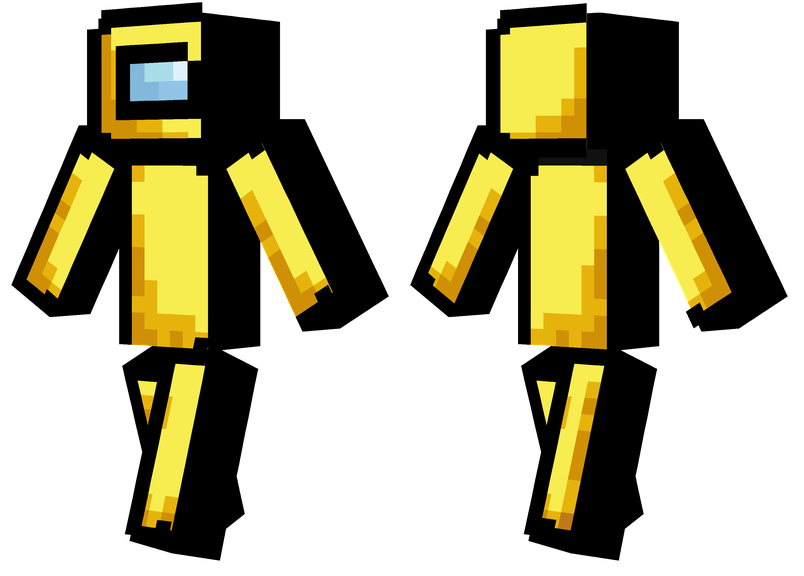 Among Us Yellow Minecraft Skins