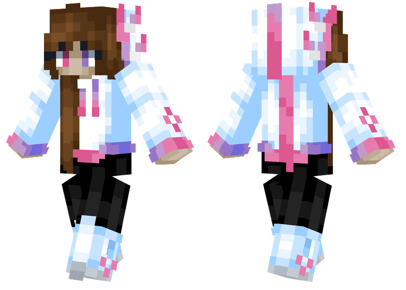 Axolotl Hoodie Minecraft Skins