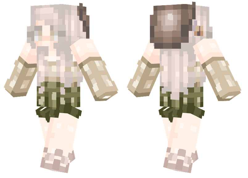 Cottagecore Girl Minecraft Skins   Cottagecoregirl@2x 