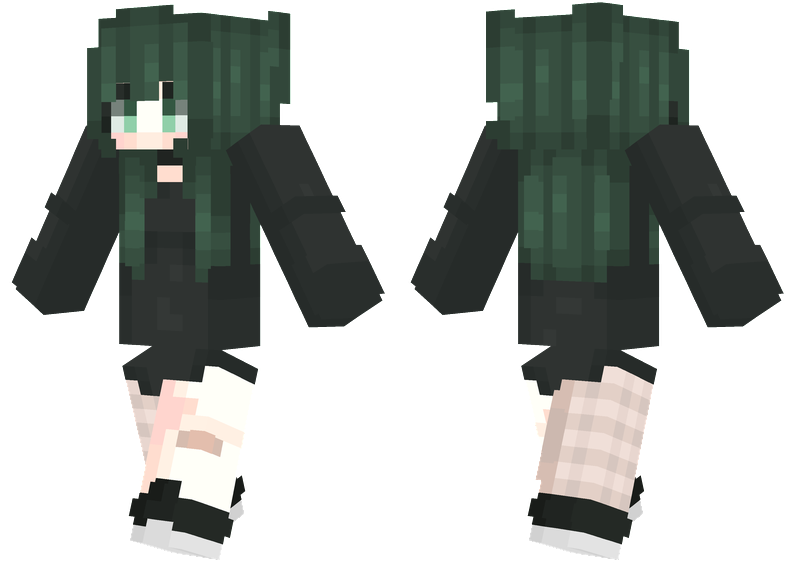 Dark Green Girl Minecraft Skins 1091