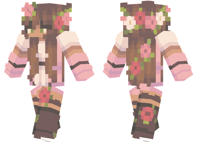 Floral Girl Minecraft Skins