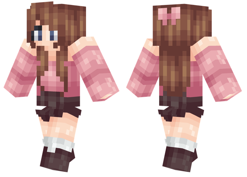 Pink skin minecraft. Поппи майнкрафт. Скины девушек без одежды для майнкрафт. Скин Поппи для майнкрафт. Майнкрафт девушки без одежды.