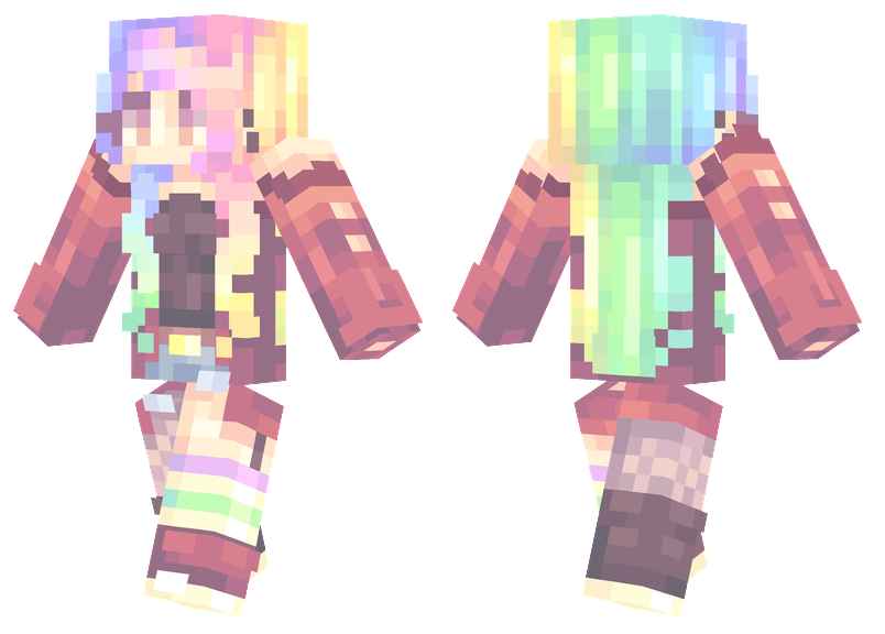 Rainbow skin minecraft