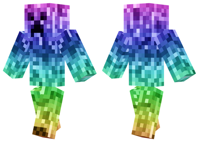 Rainbow skin minecraft