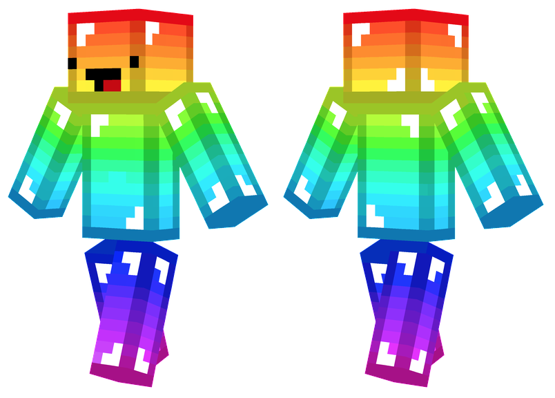 Rainbow Derp | Minecraft Skins