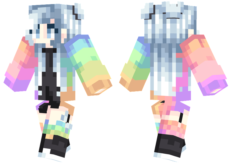 Rainbow skin minecraft