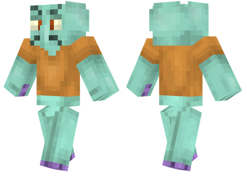 Squidward Minecraft Skins