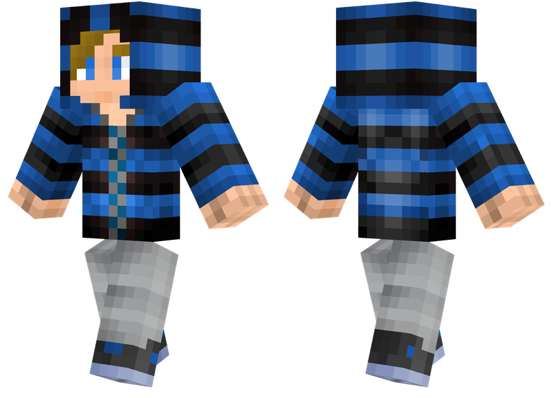 Striped Hoodie Minecraft Skins