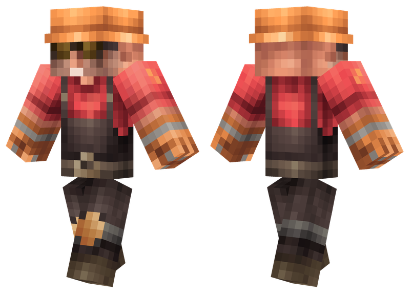 Minecraft tf2 skins. Скин Team Fortress 2 для Minecraft. Скин инженера. Скин инженера майнкрафт. Скинs инженер майнкрафт.