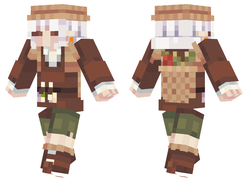 Skin farm. Bunny Farmer Minecraft Skin.